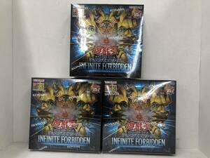 TR240610-03S/ 新品未開封 遊戯王OCG デュエルモンスターズ インフィニット・フォビドゥン (INFINITE FORBIDDEN) BOX 初回生産版 3個セット