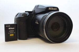 【動作美品】ニコン NIKON COOLPIX P900 ブラック 動作確認済　バッテリー