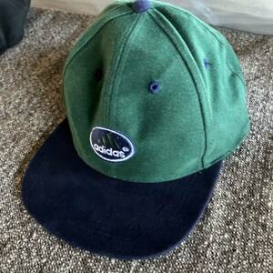 adidas アディダス　グリーン　緑　キャップ　帽子　ビンテージ　野球帽