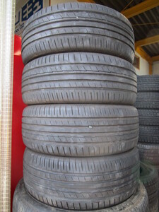 【店】管理番号：MS187☆中古タイヤ☆205/55R16　夏4本価格！ヨコハマ　ブルーアースA　【送料無料】