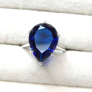 残り1点★新品★送料無料 11号 約5.62ct CZサファイアダイヤモンドリング シルバー925 ジルコニア プラチナ仕上 レディースアクセサリー