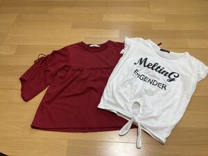 女の子　150センチ　トップス　2枚セット　半袖Tシャツ 半袖カットソー　ラブトキシック MPS キッズ　ジュニア