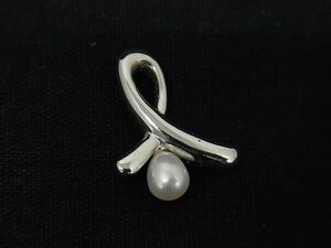 ■美品■ TASAKI タサキ 本真珠 アコヤ真珠 パール 約5mm SV925 ネックレストップ ペンダントトップ アクセサリー シルバー系 DE8427