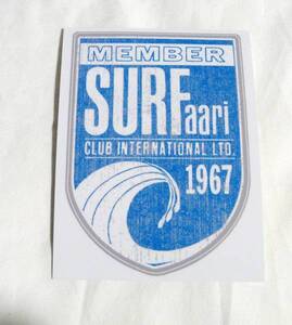 レトロサーフィンステッカーヴィンテージ1967Sarf aari iClub*