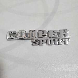 ローバーミニ クラシックミニ COOPER SPORTS トランクエンブレム 限定車用 クーパー スポーツ エンブレム 新品