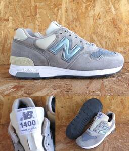 26.5cm USA製 M1400SB ニューバランス New Balance US8.5 レザー アメリカ製 M991 M992 MR993 M1300 復刻モデル STEELBLUE スチールブルー