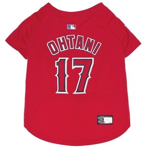 【XSサイズ】大谷翔平 MLB メジャーリーグ オフィシャ ペット用Tシャツ ロサンゼルスエンゼルス Shohei Ohtani Dog Cat TShirt