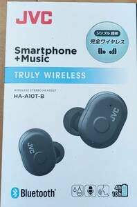 JVC HA-A10T-B Bluetooth完全ワイヤレスイヤホン 中古品