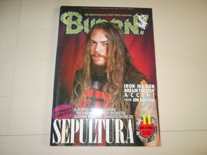 BURRN!　1993年11月号　表紙　SEPULTURA　ポスター　Jon Bon Jovi