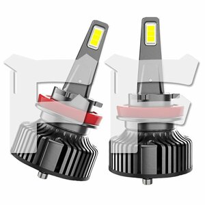 H7 LED ヘッドライト フォグランプ 9000LM 45W 新車検対応 LMPチップ 6500K ホワイト HIDからLED化 高品質 V13-H7 2個