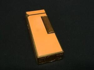 1円 dunhill ダンヒル 高級ガスライター ローラーガスライター 喫煙グッズ 喫煙具 メンズ レディース オレンジ系×ゴールド系 FF7189