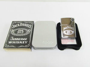 ■■① ZIPPO ジッポー オイルライター JACK DANIELS ジャックダニエル OLD NO7 2003年 缶ケース/外箱付■■