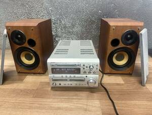 DENON システムコンポ D-MA5DV DVD CD MD 音出し確認済み/ スピーカーUSC-MA5