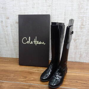 ◇COLE HAAN | コールハーン　AIR MELANIE RAINBOOT　パテント　ロングブーツ　レディース　シューズ　F10　D32551　5B