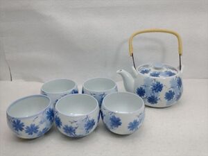 御茶器　急須　湯呑み　セット　刻印あり　まとめ売り　和食器　木箱入り (22_50615_13)