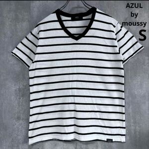 アズール　AZUL by moussy Tシャツ　S 白黒