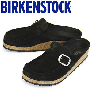 BIRKENSTOCK (ビルケンシュトック) 1017825 BUCKLEY バックリー スエードレザーサンダル BLACK レギュラー幅 BI235 39-約25.0cm