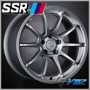 送料無料 新品4本 SSR スピードスター GTV02 グレアシルバー 18inch 8.5J +44 5穴 PCD100 ホイール 4本セット