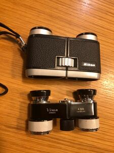 Nikon 3x Vixen 4x25 双眼鏡 ニコン