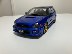 AUTOart オートアート 1/18 SUBARU スバル NEW AGE インプレッサ WRX ワゴン STi 2001 ブルー 78632