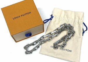 LOUIS VUITTON コリエ ネックレス・チェーン モノグラム M00307 シルバー 2021年製 付属品あり ルイヴィトン