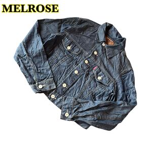 【AY1820】　MELROSE メルローズ　デニム　ジャケット　薄手　ブルー　4サイズ