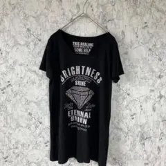 チャミ　CHAMI Tシャツ　レディース　黒　【M】　半袖