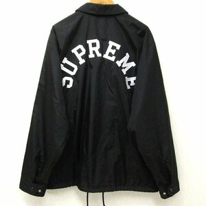24ss Supreme × Champion シュプリーム チャンピオン Coaches Jacket ナイロン コーチジャケット XL ブラック