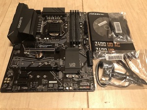 GIGABYTE Z490 UD AC LGA1200 ATXマザーボード その他/IOパネル付属/希少