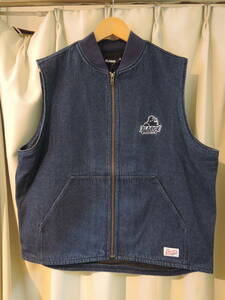 X-LARGE XLARGE エクストララージ OLD OG DENIM VEST ベスト インディゴ L 人気商品　再値下げしました！