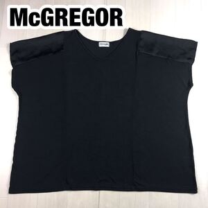 McGREGOR マックレガー Tシャツ M ブラック 切り返し カットソー Vネック