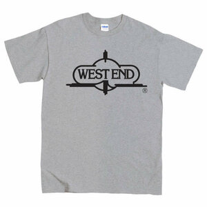 [Mサイズ]West End （ウエストエンド） Records ロゴ NYガラージ ハウス クラブ DJ Tシャツ グレー