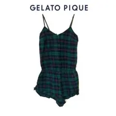 《美品‼︎破格価格‼︎》gelato pique ジェラートピケ チェックロンパース