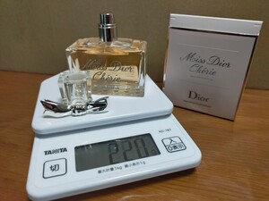 【希少品シェリー】ほぼ満タン 219g(^^ゞ 50ml EDP-SP「Miss Dior Cherie：ミスディオール シェリー」全体美品 _/_/ 交渉OK、匿名OK！ _/_/