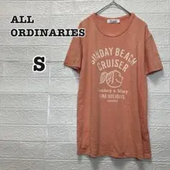 オールオーディナリーズ ALLORDINARIES トップス Tシャツ オレンジ