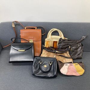 ☆レザーバッグ7点セット　ランセル/Lancel　YUMI KATSURA有　まとめ　フォーマル　レディース　ビジネス　バッグ カバン　大量　管9165