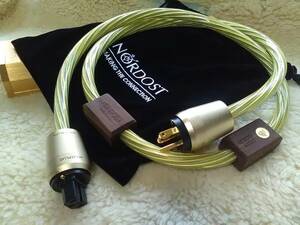 Nordost Odin Gold☆ 7N OFC 50Mシルバープレート パワーケーブル 1.5m 未使用新品