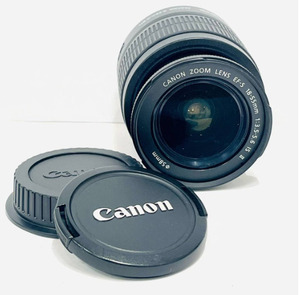 ☆大放出 【美品】 CANON キャノン ZOOM ズーム LENS EF-S 18-55mm F3.5-5.6 IS Ⅱ 一眼レフレンズ F/Rキャップ付き【B13119CK】