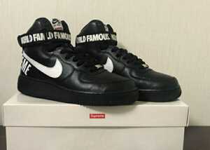 ■■在庫1点のみ■最終価格■Supreme Nike Air Force 1 High SP シュプリーム ナイキ エアフォース1 ハイ ブラック 黒US9.5 27.5cm正規品 