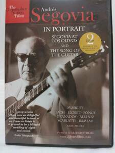 【DVD】Andres Segovia in Portrait/Andres Segovia　セゴビアのポートレイト　アンドレス・セゴビア UK盤 日本語字幕【希少】