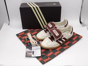 ★【1円】adidas アディダス SAMBA サンバ ウェールズ・ボナー ホワイト ブラウン スニーカー IE0586 27.5cm 中古品 m5-39773　ｍ_b