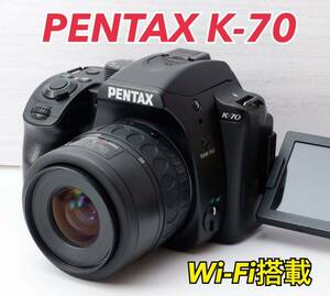 ★PENTAX K-70★Wi-Fi搭載●2424万画素●豪華な付属品 1ヶ月動作補償あり！