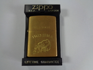 未使用　ZIPPO　IWOJIMA　SOLID　BRASS　ジッポ―　ジッポ　＊0531-13