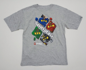 USA購入★★ ニンジャゴー レゴ Tシャツ グレー サイズ6/7 120 未使用品 ★★ LEGO NINJAGO Boys Tshirts