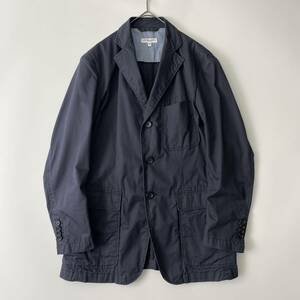 ENGINEERED GARMENTS -Baker Jacket- size/XS (qd) エンジニアードガーメンツ ベイカージャケット シャツジャケ ネイビー 紺無地 コットン