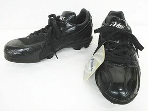 未使用 展示品 アシックス asics スパイク シューズ スピードシャイン SFP100 ブラック 黒 23.5cm 右P付 現状品 