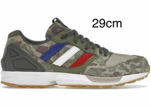 29cm adidas BAPE Undefeated ZX 5000 Camo 新品未使用 a bathing ape アディダス エイプ カモ 迷彩 trico トリコロール 青 赤 白 und