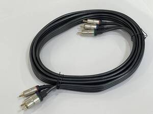 ★【2m コンポーネント ビデオケーブル RCA×3】audio technica オーディオテクニカ GOLD LINK - F VIDEO CABLE (AT538V/2.0)★動作品