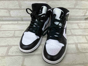 NIKE WMNS AIR JORDAN 1 MID DV0991-101 ナイキ エアジョーダン1 ミッド スニーカー ブラック ホワイト レディース 24.5cm