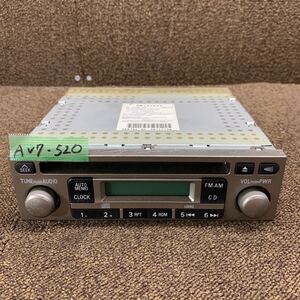 AV7-520 激安 カーステレオ CDプレーヤー MITSUBISHI 三菱 MN141542 DY-2J40-TH 34U113 CD FM/AM レシーバー 通電未確認 ジャンク